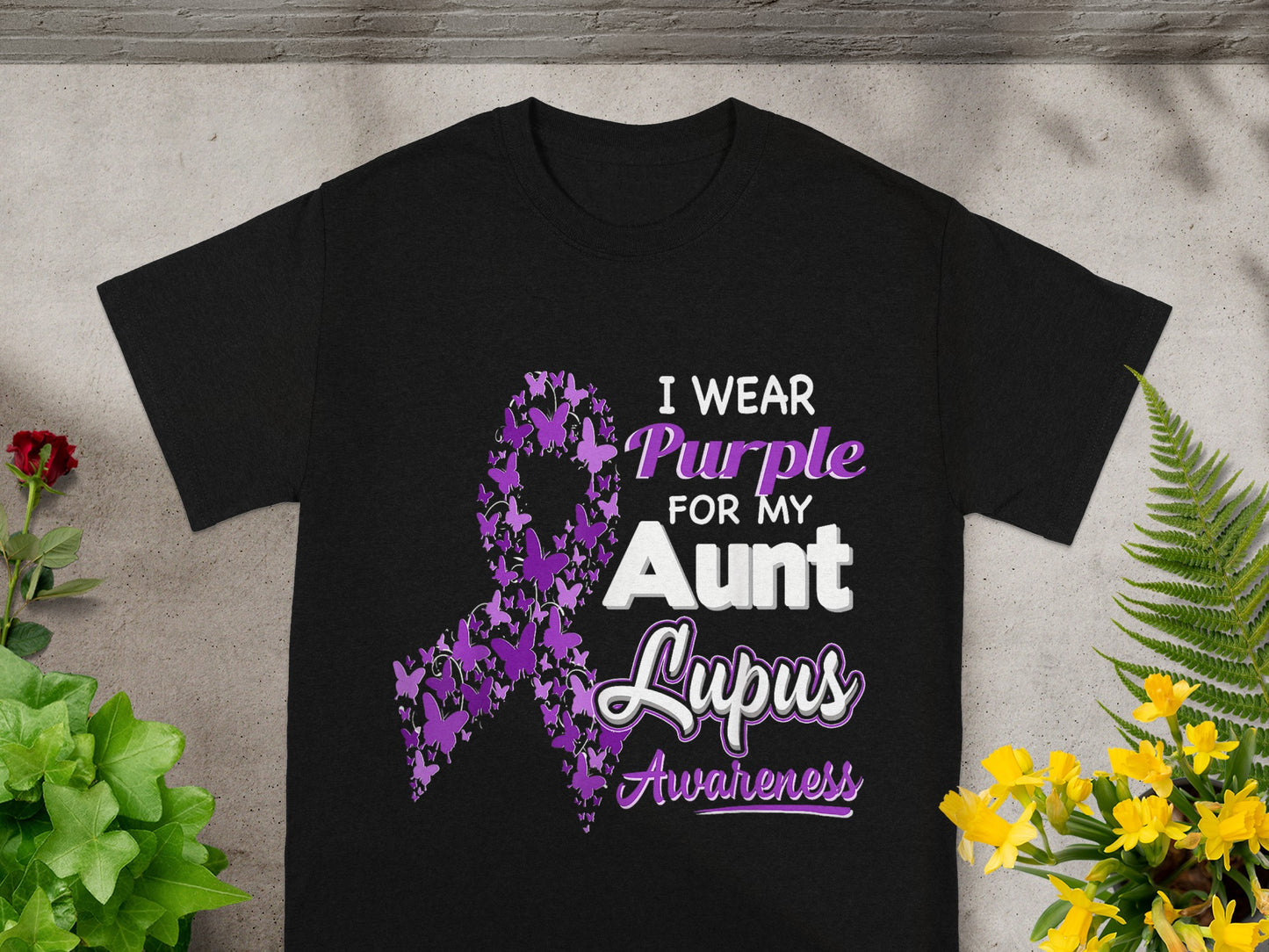 I Wear Purple For My Aunt Lupus Awareness Shirt
