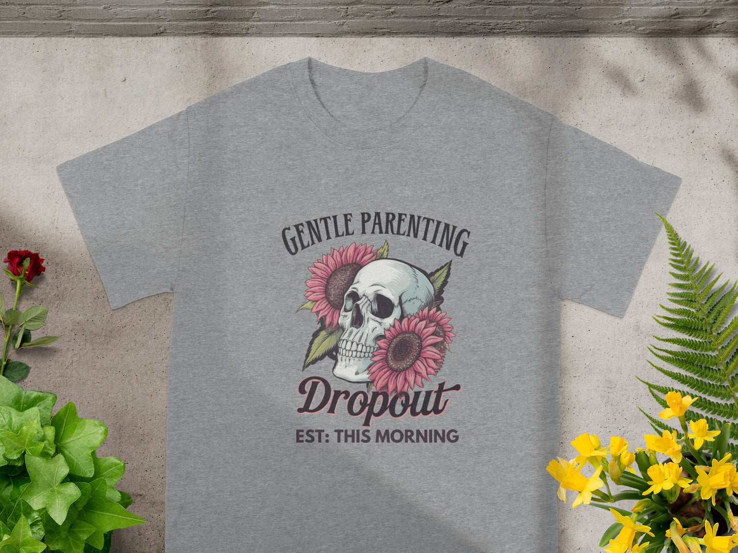 Gentle Parenting Dropout Skull Graphic Shirt