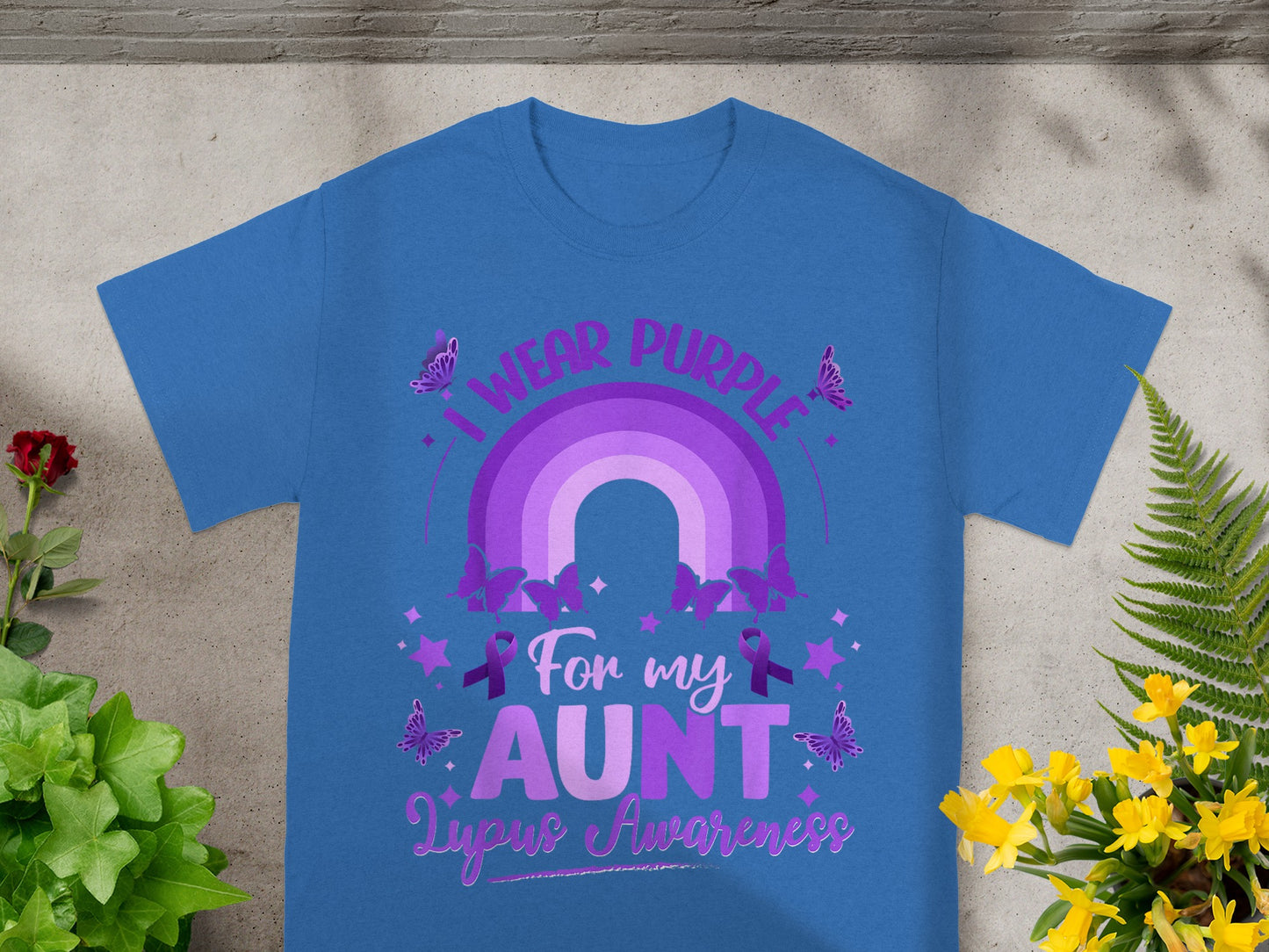 I Wear Purple For My Aunt Lupus Awareness T-Shirt