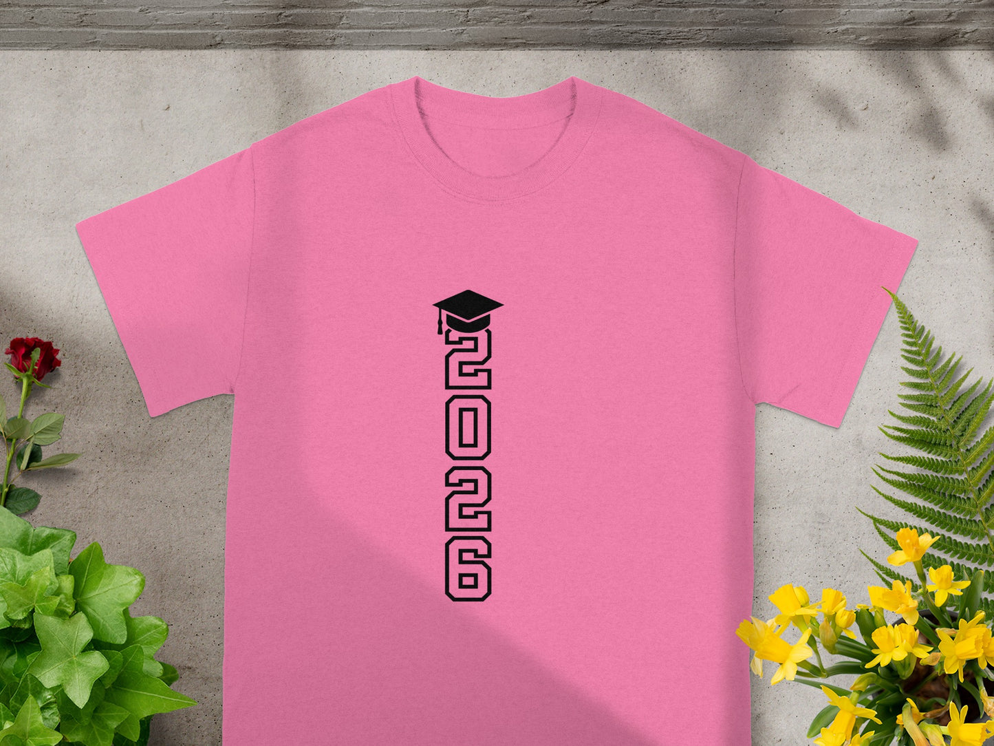 Class of 2026 Graduation Pink T-Shirt for Students