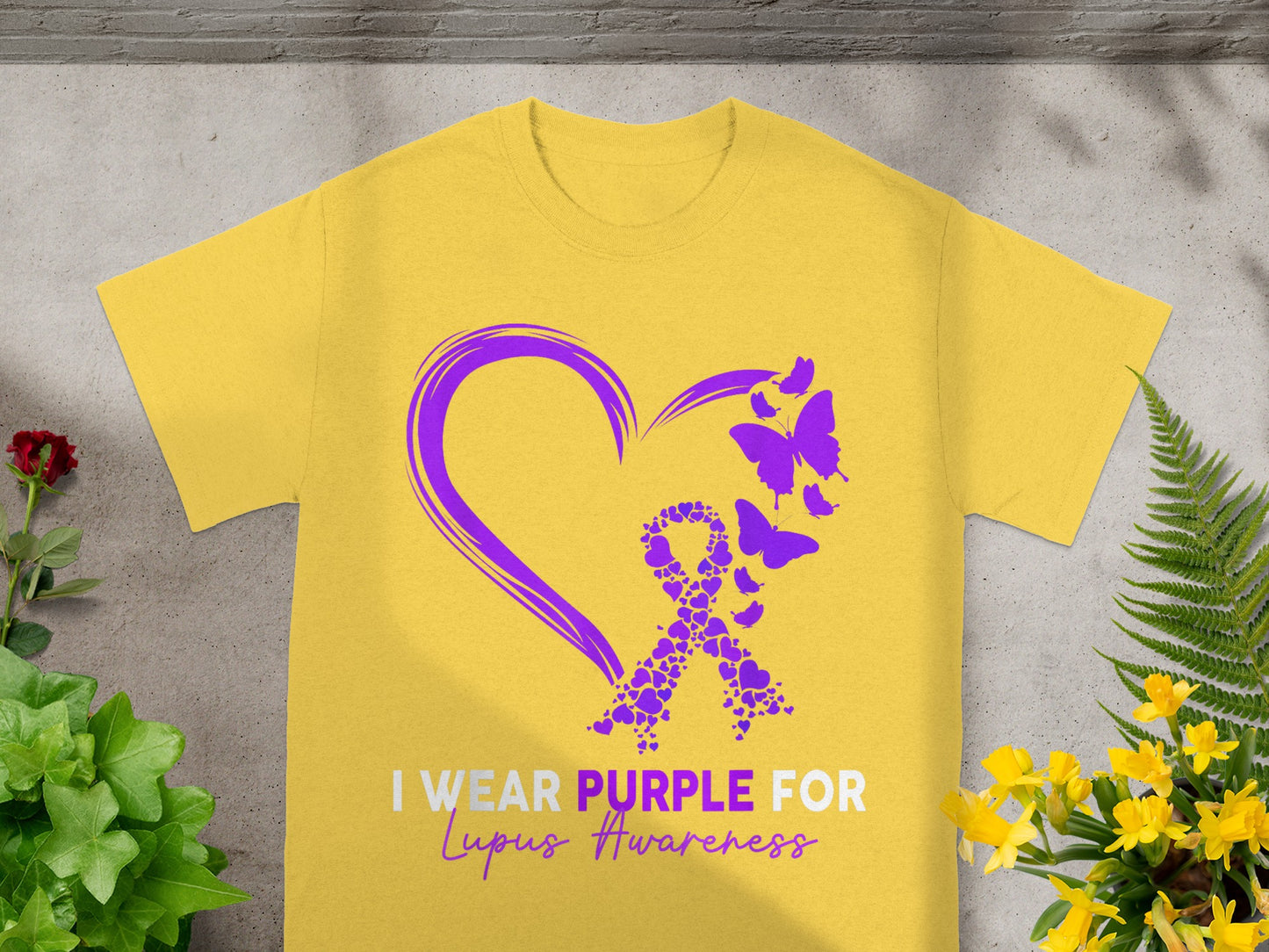 I Wear Purple For Lupus Awareness T-Shirt