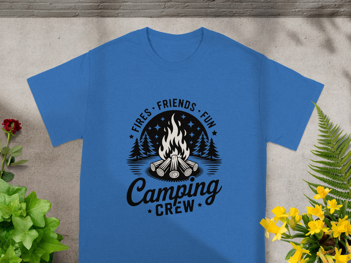 Fires Friends Fun Camping Crew T-shirt