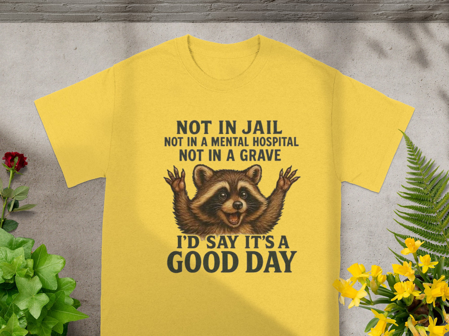 Not in Jail Hospital Grave I'd Say It's a Good Day Shirt