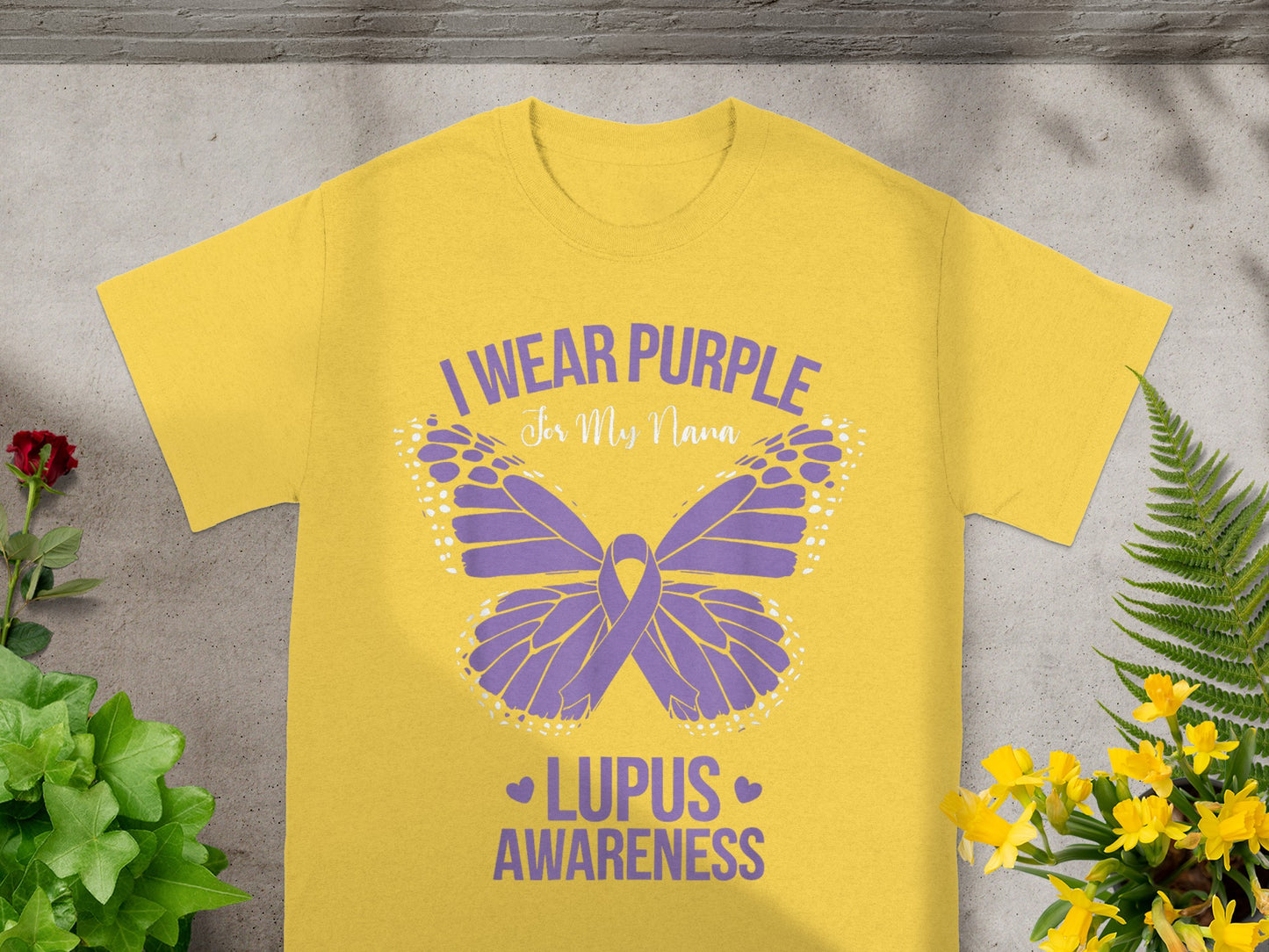 I Wear Purple For My Nana Lupus Awareness Shirt