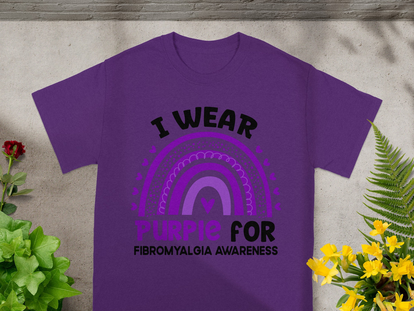 I Wear Purple for Fibromyalgia Awareness T-shirt