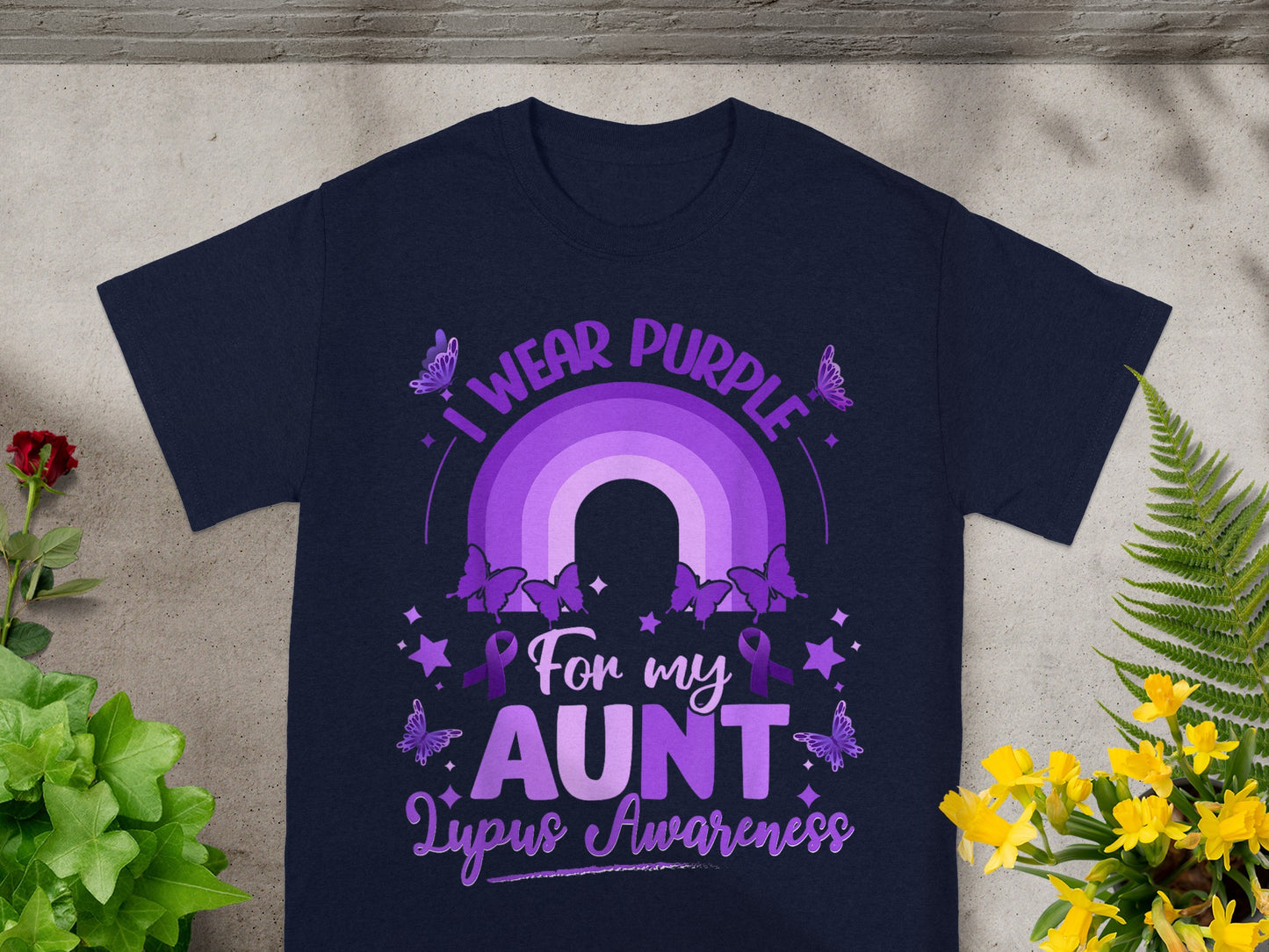 I Wear Purple For My Aunt Lupus Awareness T-Shirt