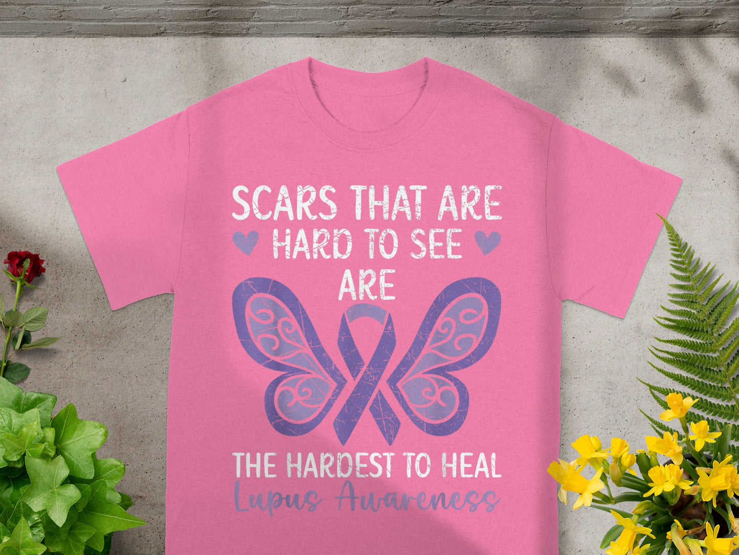 Scars That Are Hard To See Lupus Awareness T-Shirt