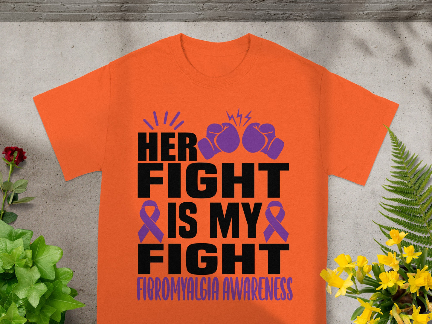 Her Fight Is My Fight Fibromyalgia Awareness Shirt