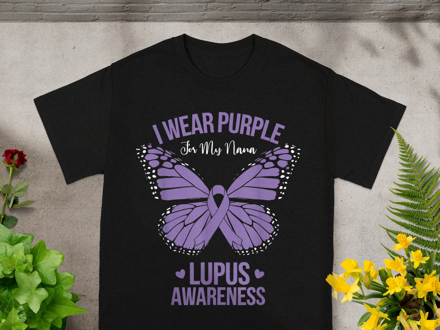 I Wear Purple for My Nana Lupus Awareness Shirt