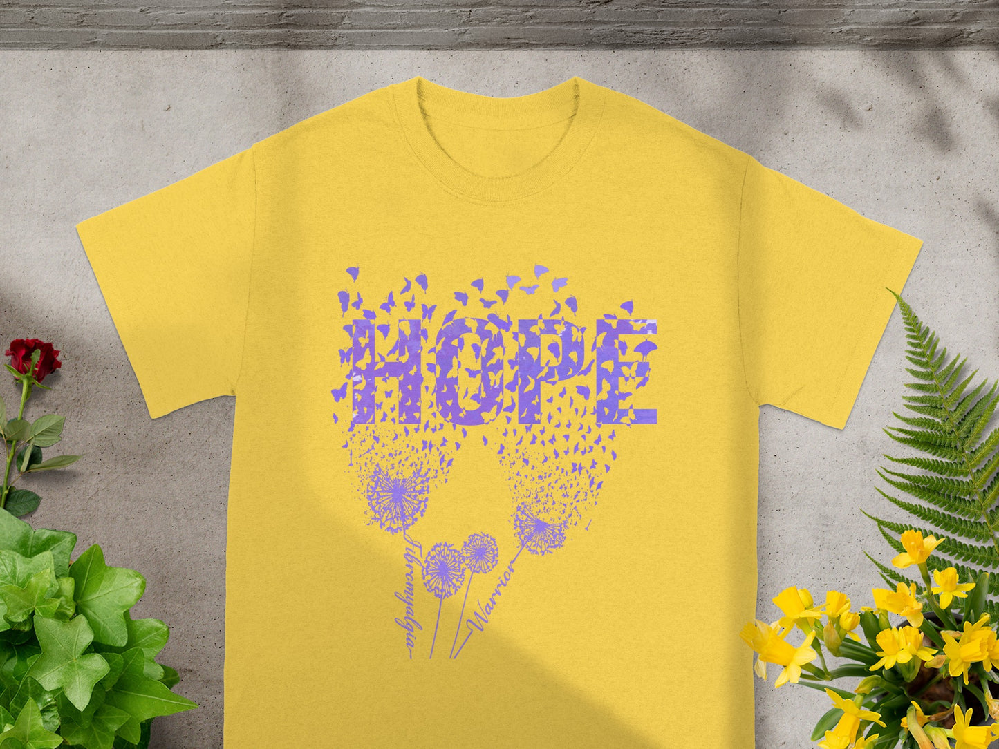 Inspirational Yellow Hope Design Short Sleeve T-Shirt