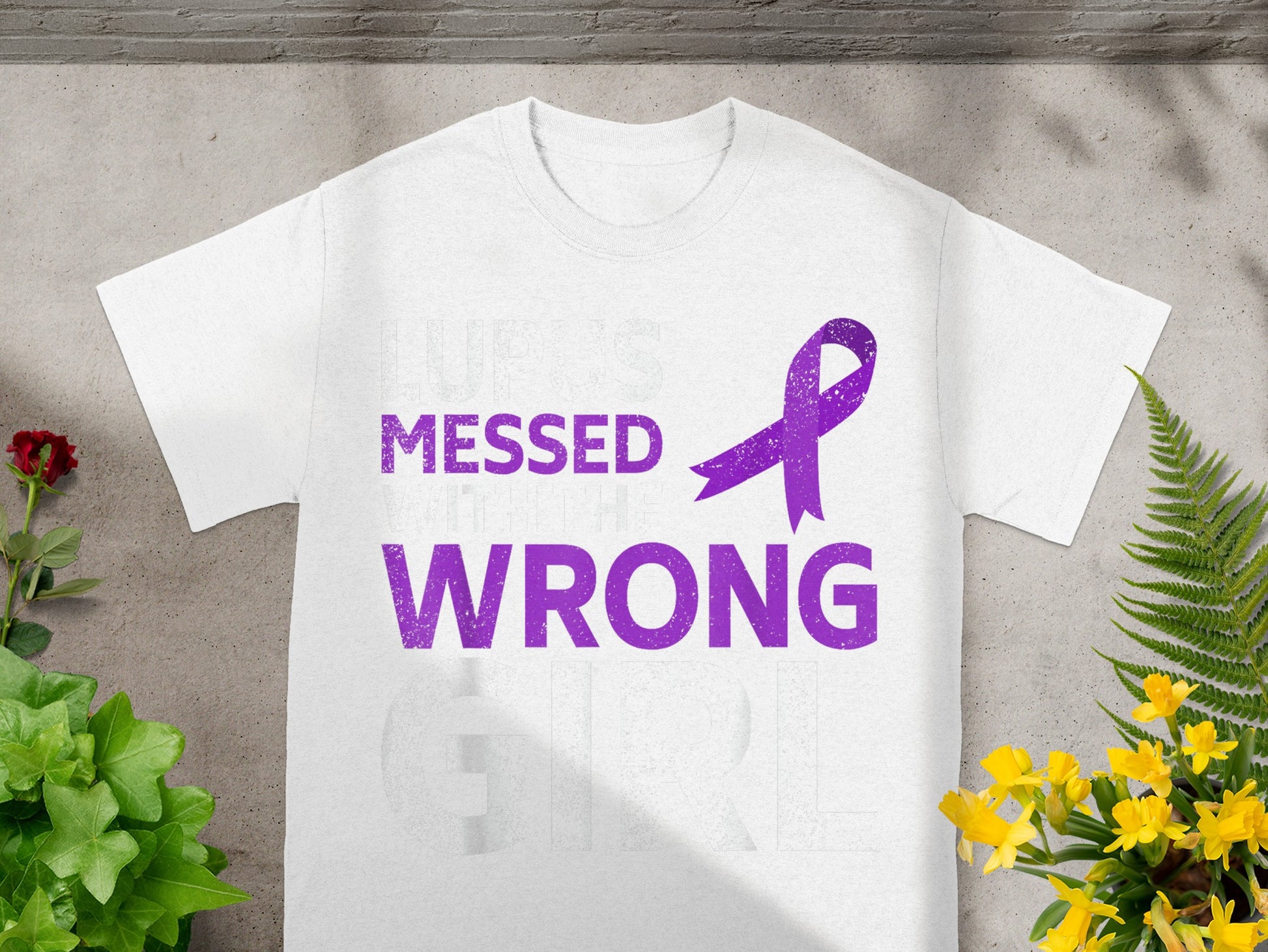 Messed With The Wrong Girl Lupus Awareness Shirt