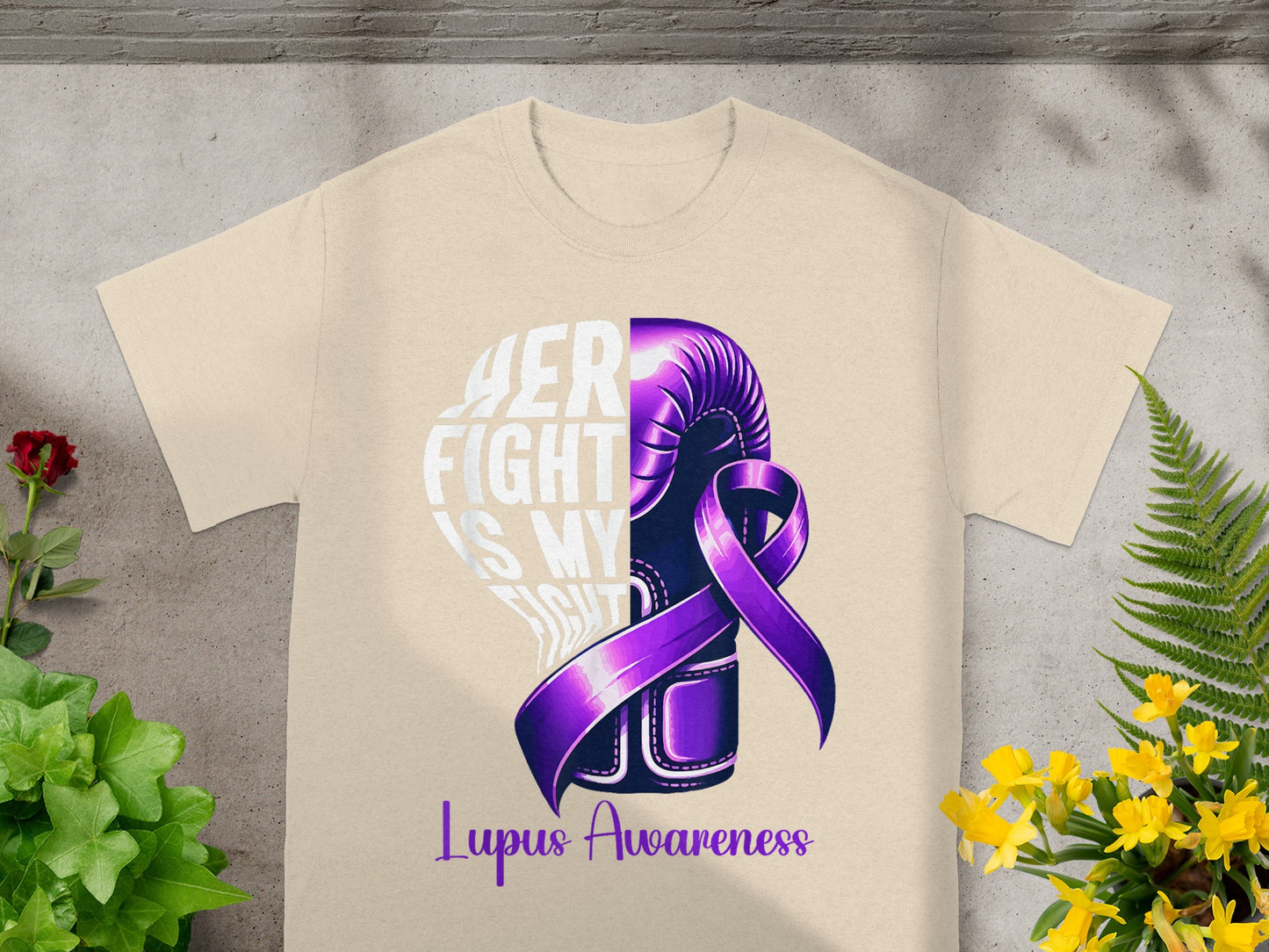 Her Fight Is My Fight Lupus Awareness Shirt
