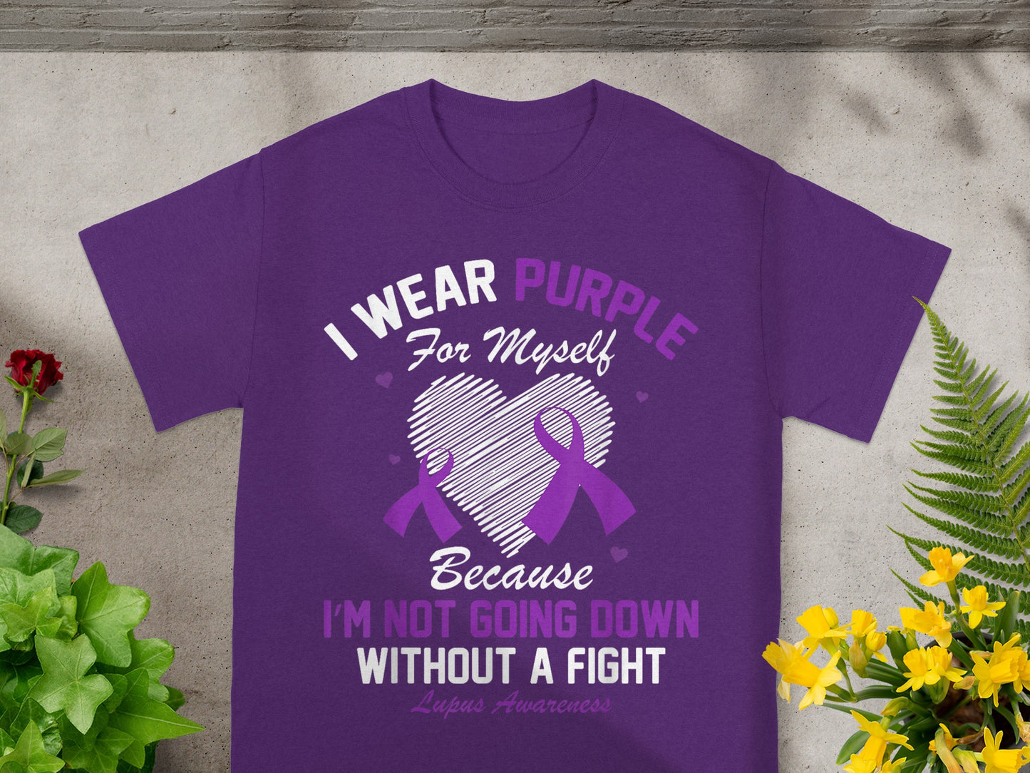 I Wear Purple For Myself I'm Not Going Down Shirt