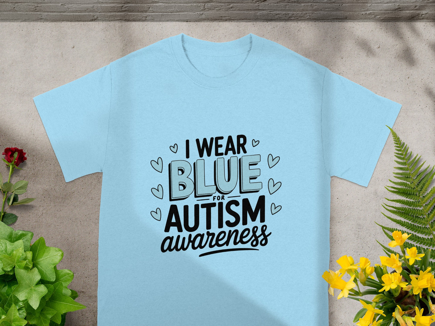 I Wear Blue for Autism Awareness T-shirt
