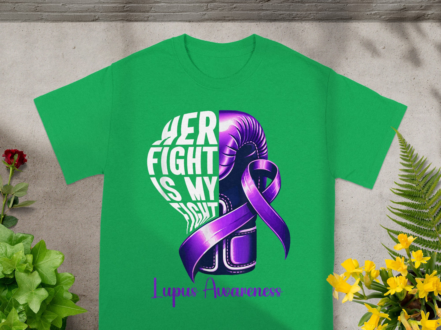 Her Fight Is My Fight Lupus Awareness Shirt