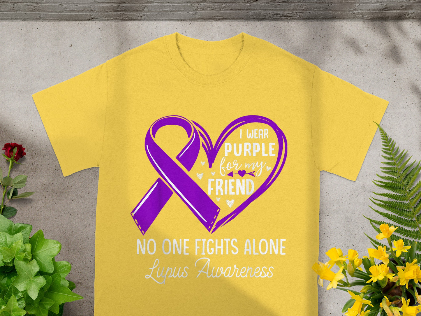 I Wear Purple for My Friend No One Fights Alone Shirt
