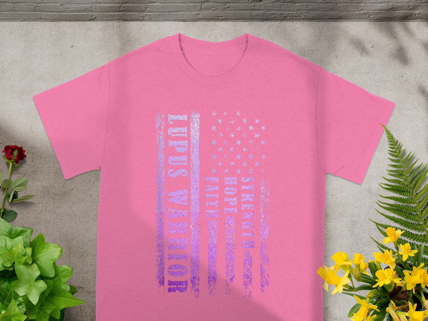 Lupus Warrior Strength Hope Support Flag Shirt