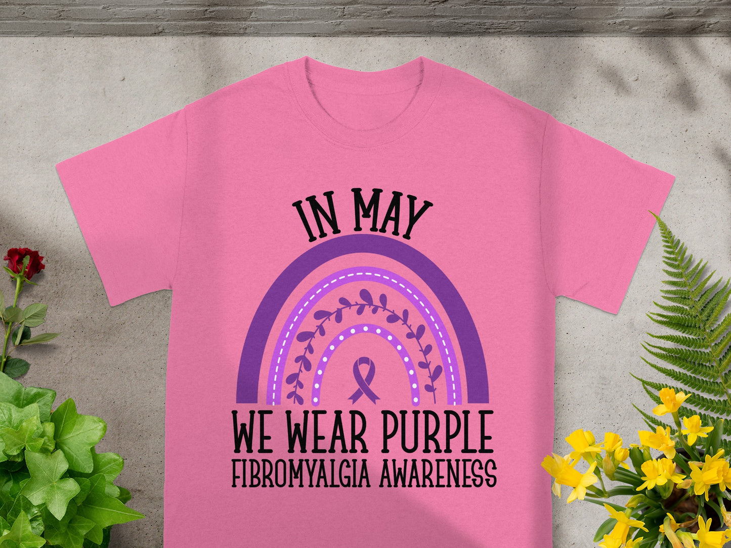 In May We Wear Purple Fibromyalgia Awareness T-shirt