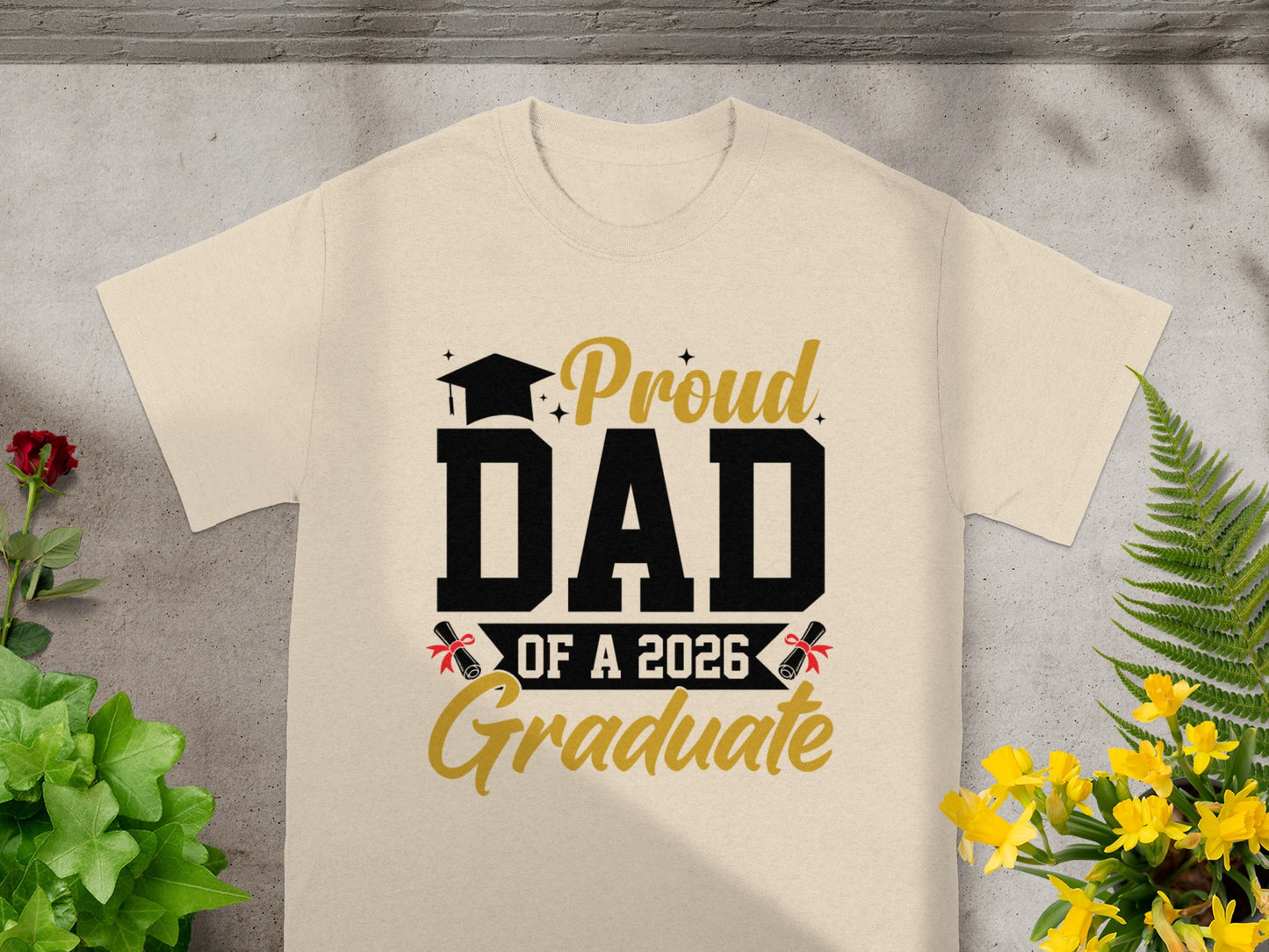 Proud Dad of a 2026 Graduate T-Shirt Dad Gift