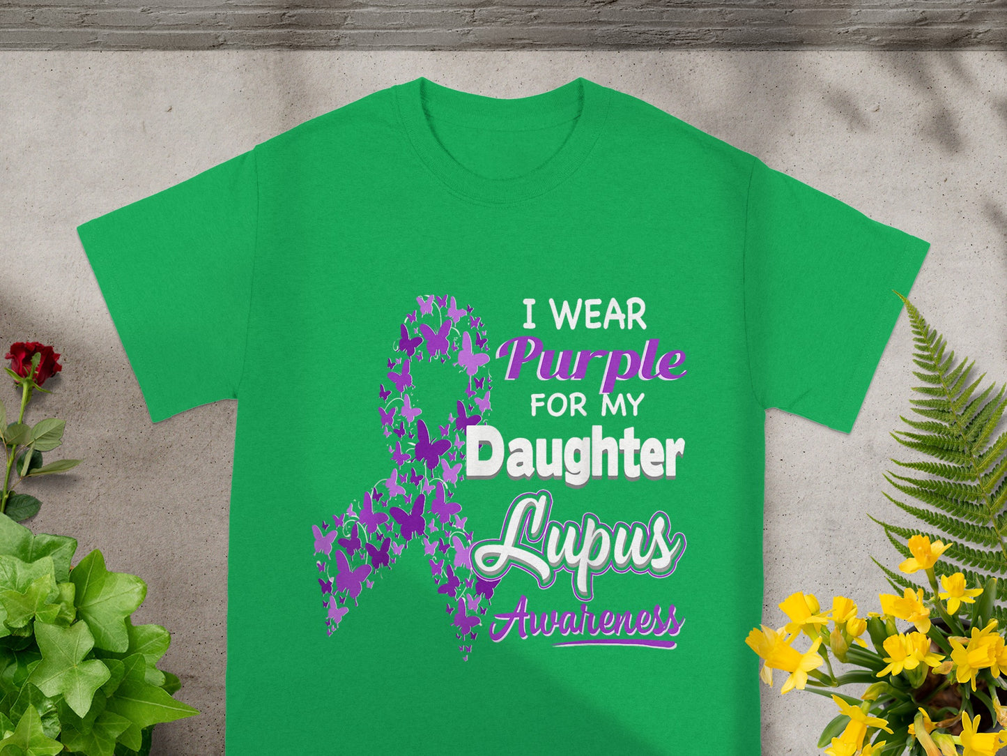 I Wear Purple For My Daughter Lupus Awareness Shirt