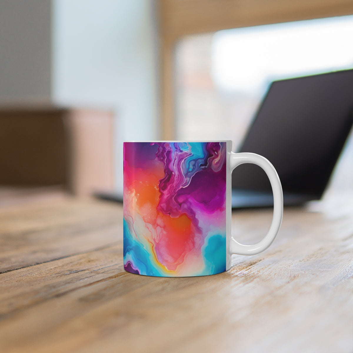 Colorful Abstract Design Coffee Mug for Art Lovers