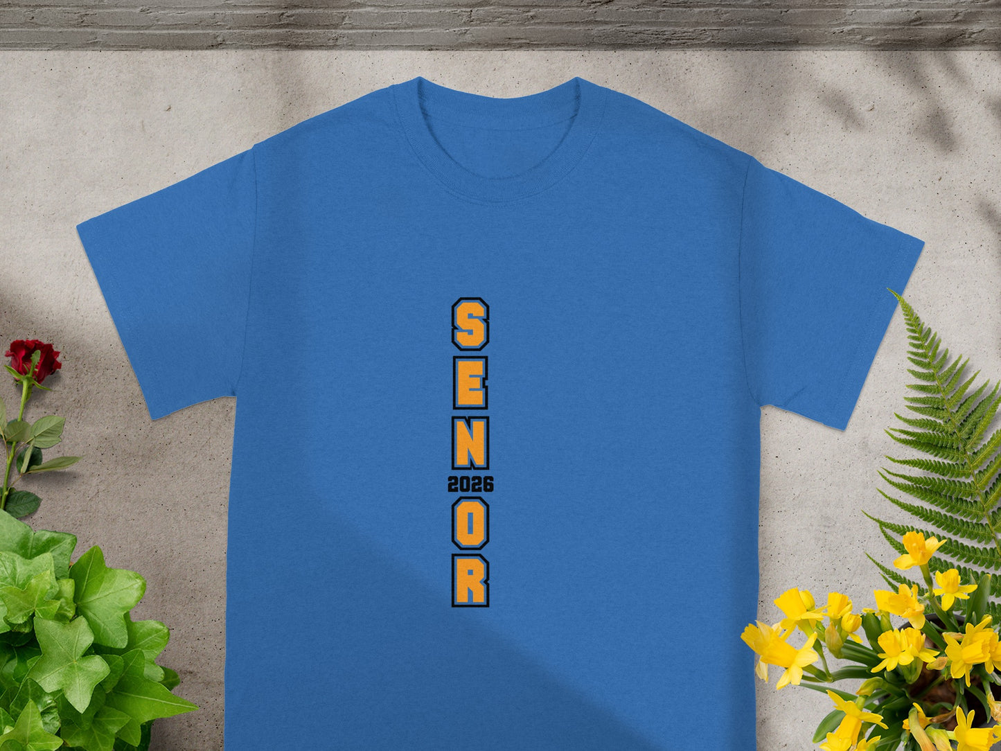 Senior 2026 Graphic Blue T-Shirt