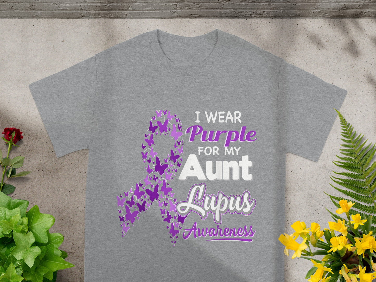 I Wear Purple For My Aunt Lupus Awareness T-shirt
