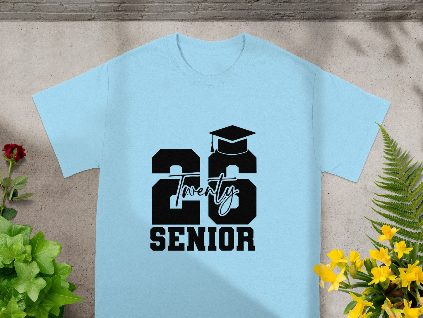 Class of 2026 Senior T-Shirt with Graduation Cap Design