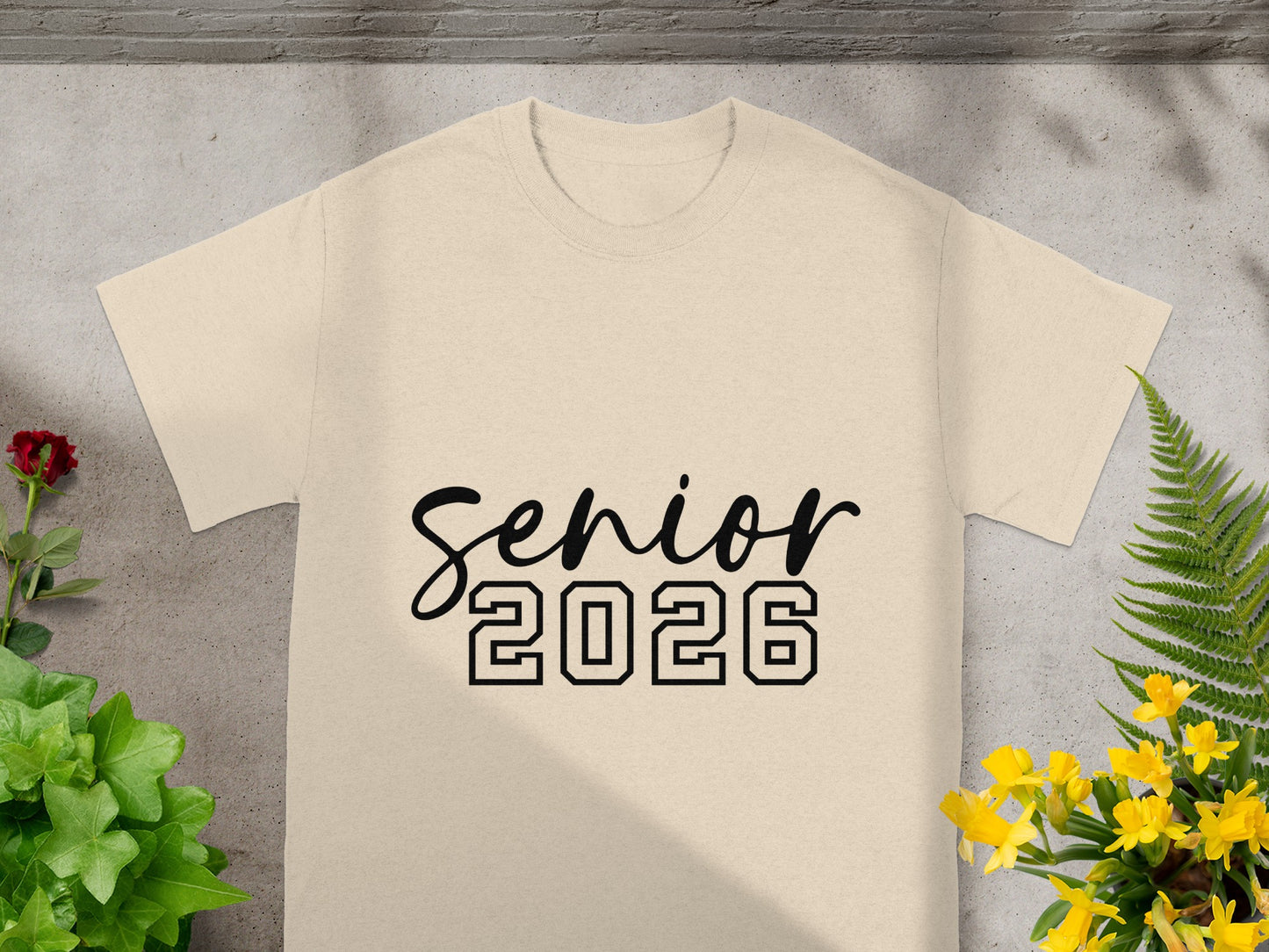 Senior 2026 Graphic Tee for School Graduates