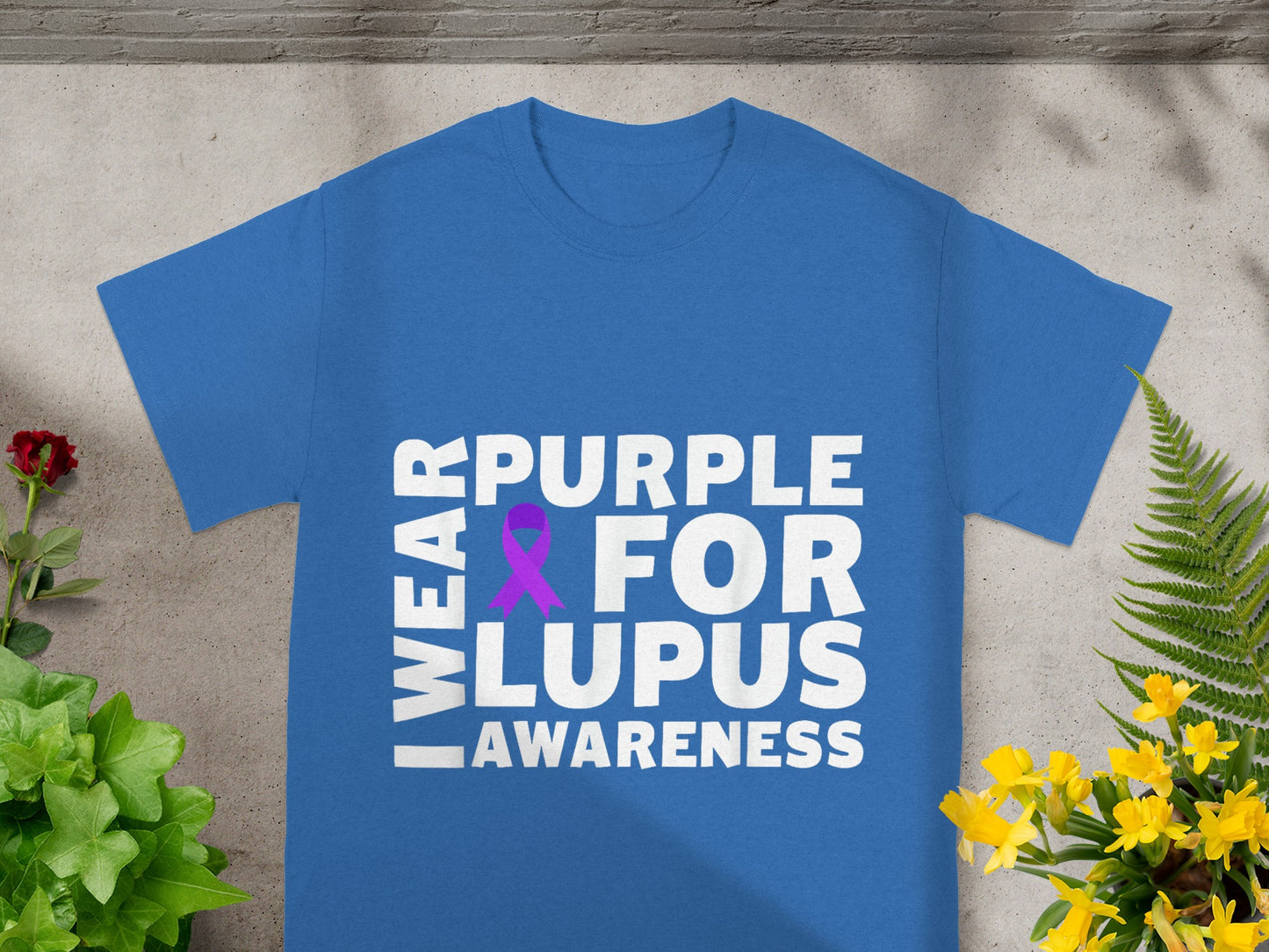 I Wear Purple For Lupus Awareness Statement Shirt