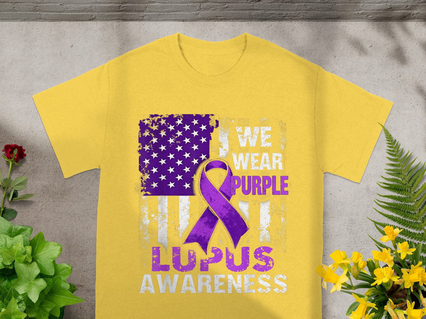 We Wear Purple Lupus Awareness Graphic Shirt