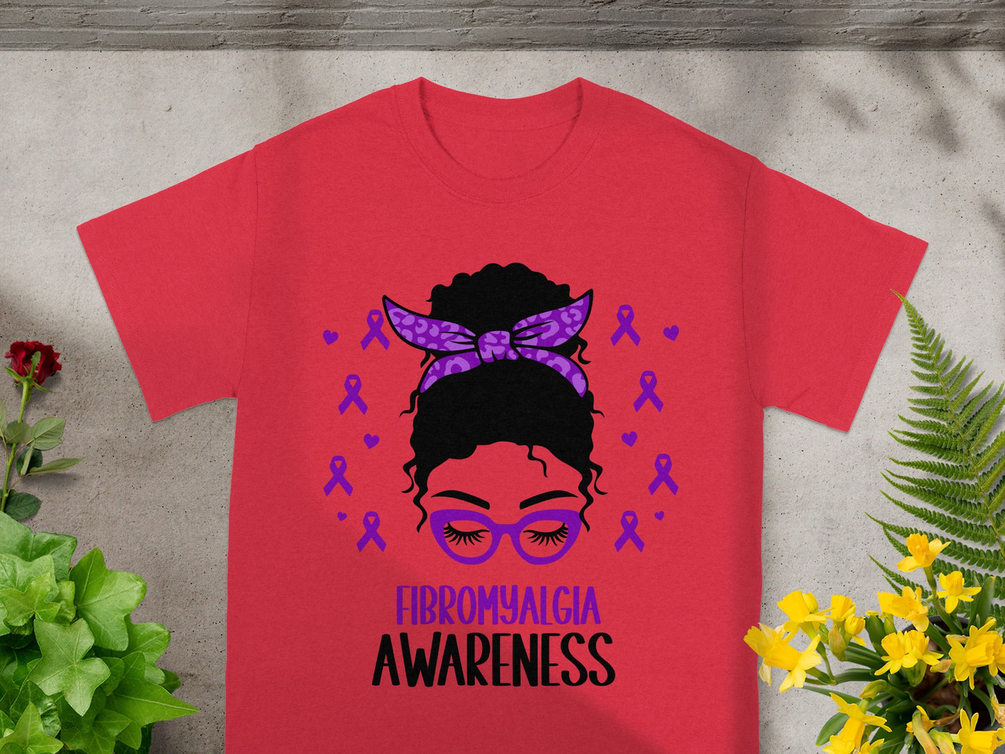 Fibromyalgia Awareness Graphic Printed Shirt