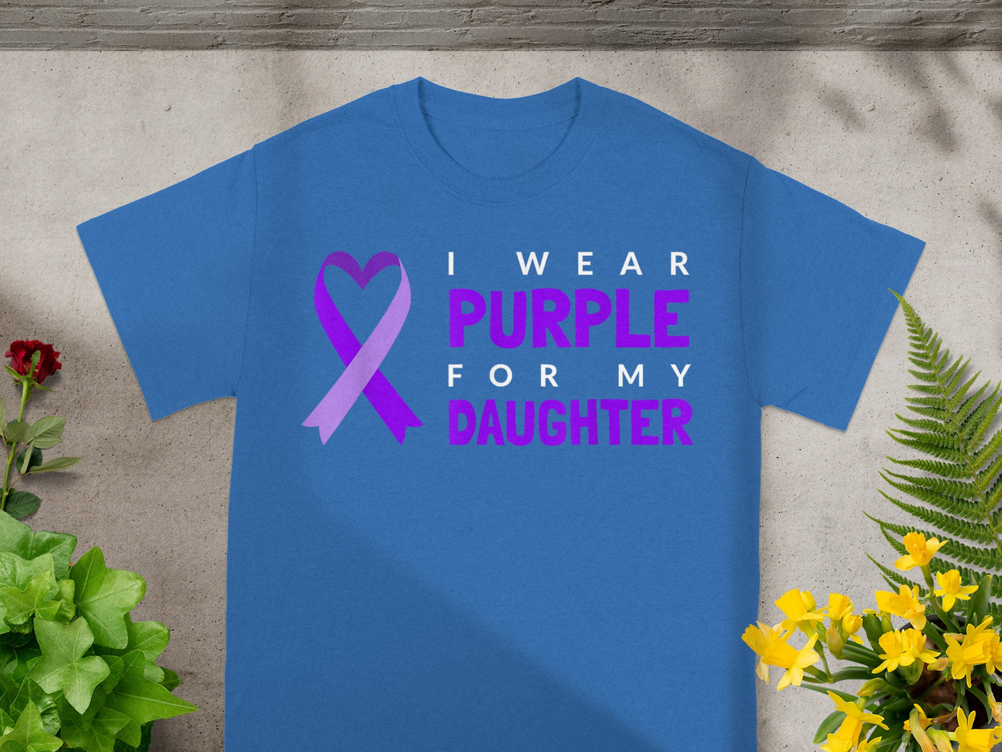 I Wear Purple For My Daughter Awareness Shirt