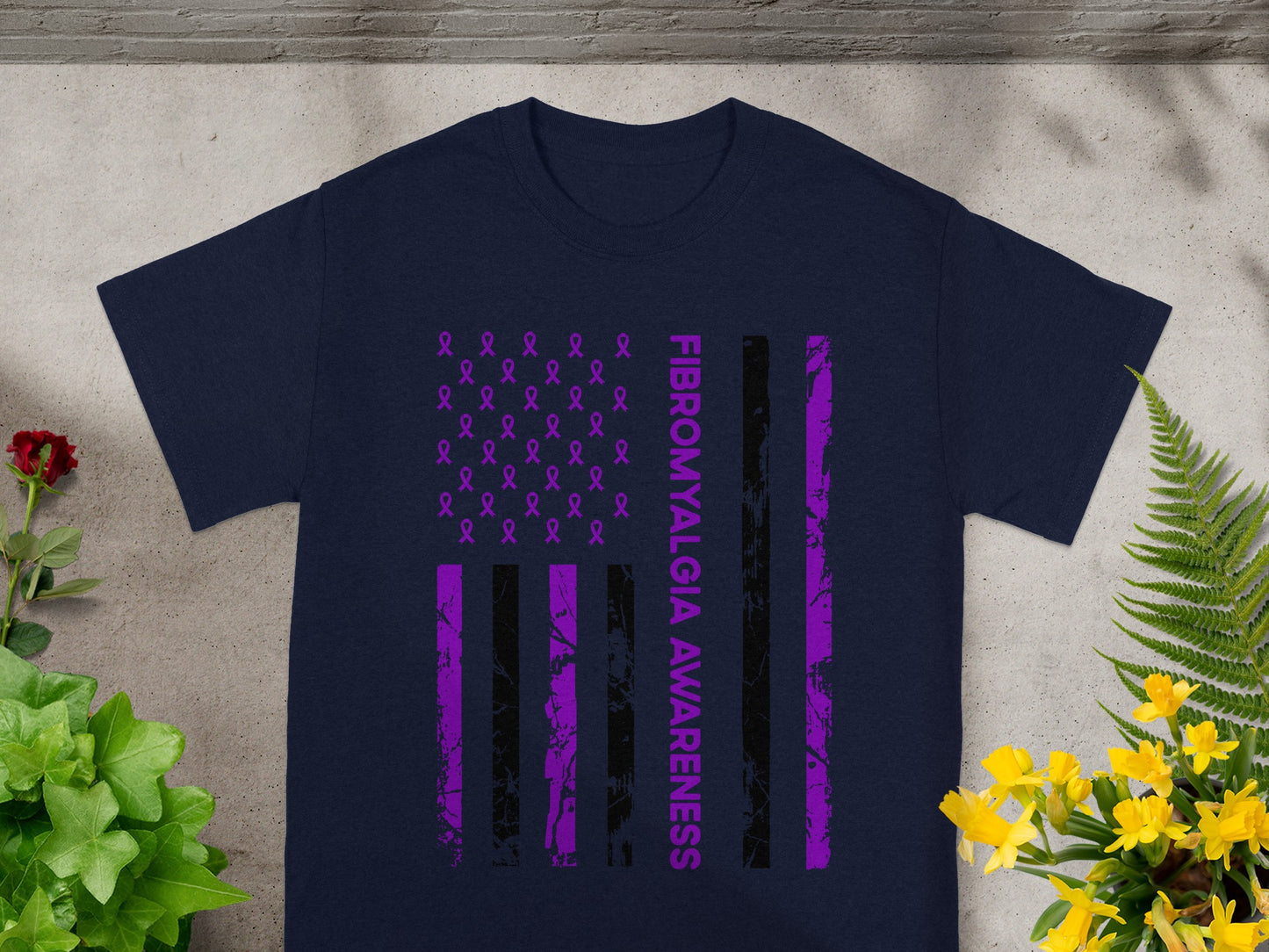 Fibromyalgia Awareness Graphic Design T-shirt