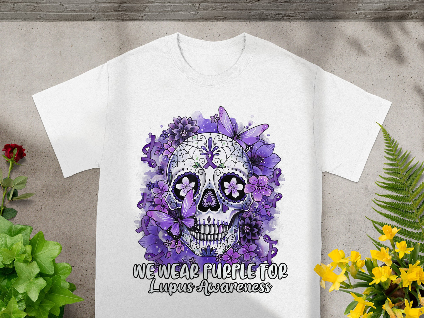 We Wear Purple For Lupus Awareness T-Shirt