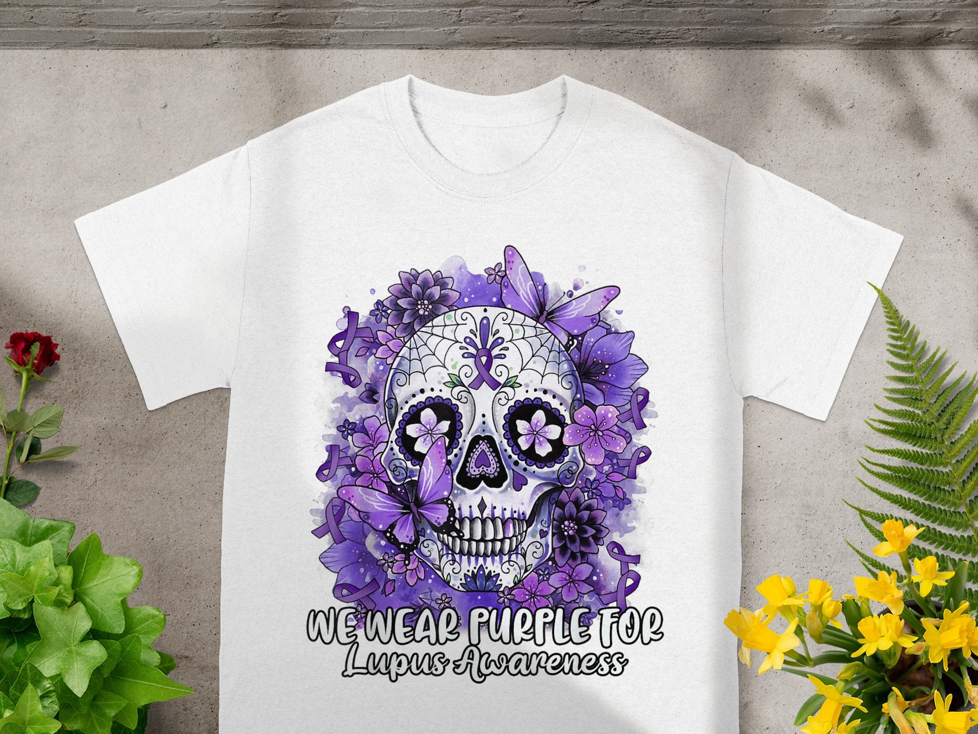 We Wear Purple For Lupus Awareness T-Shirt