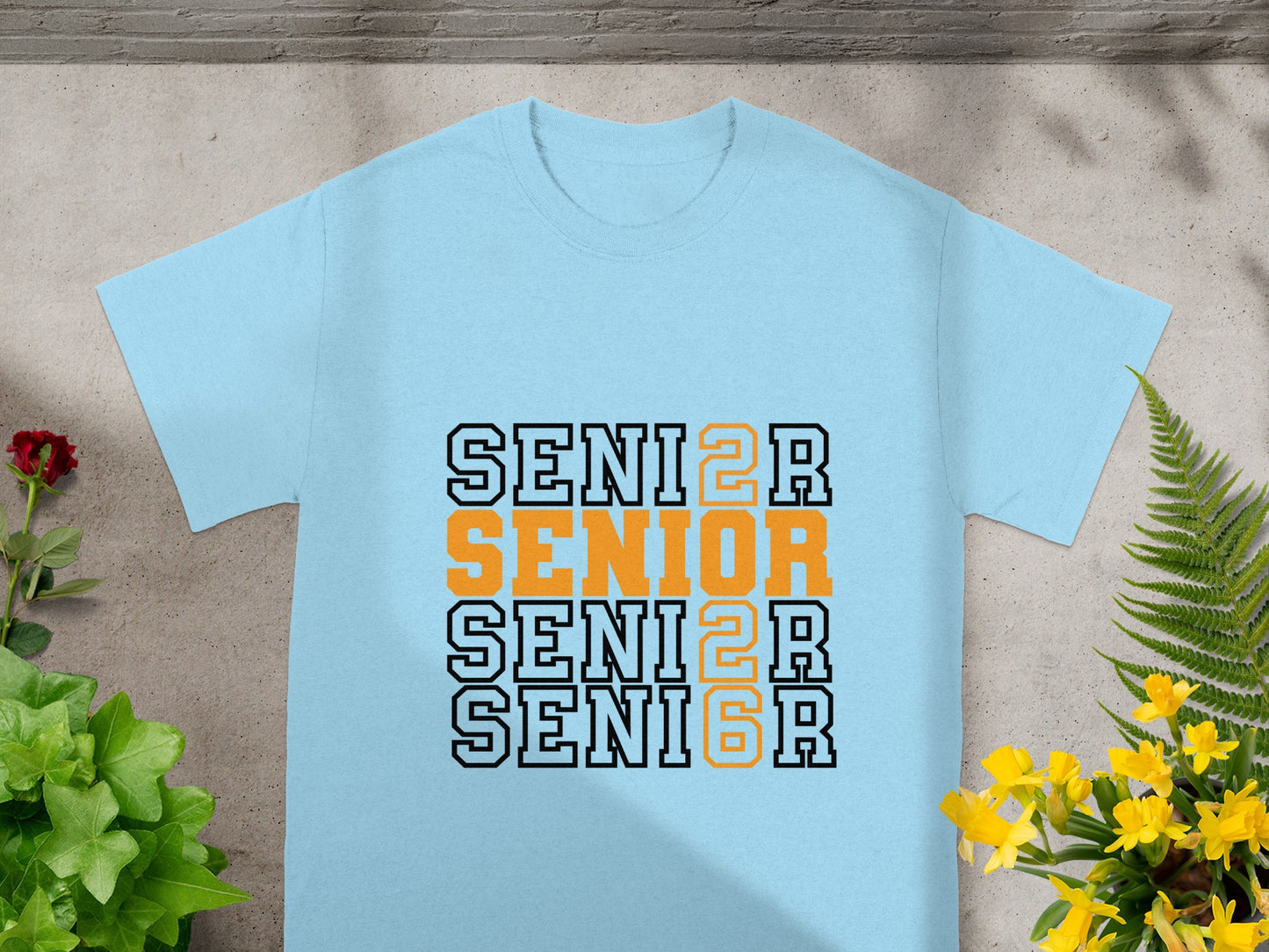 SENIOR 2026 Graphic Print T-shirt Graduation Shirt