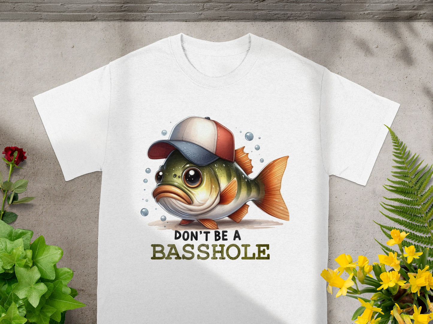 Don't Be A Basshole Funny Fishing T-Shirt