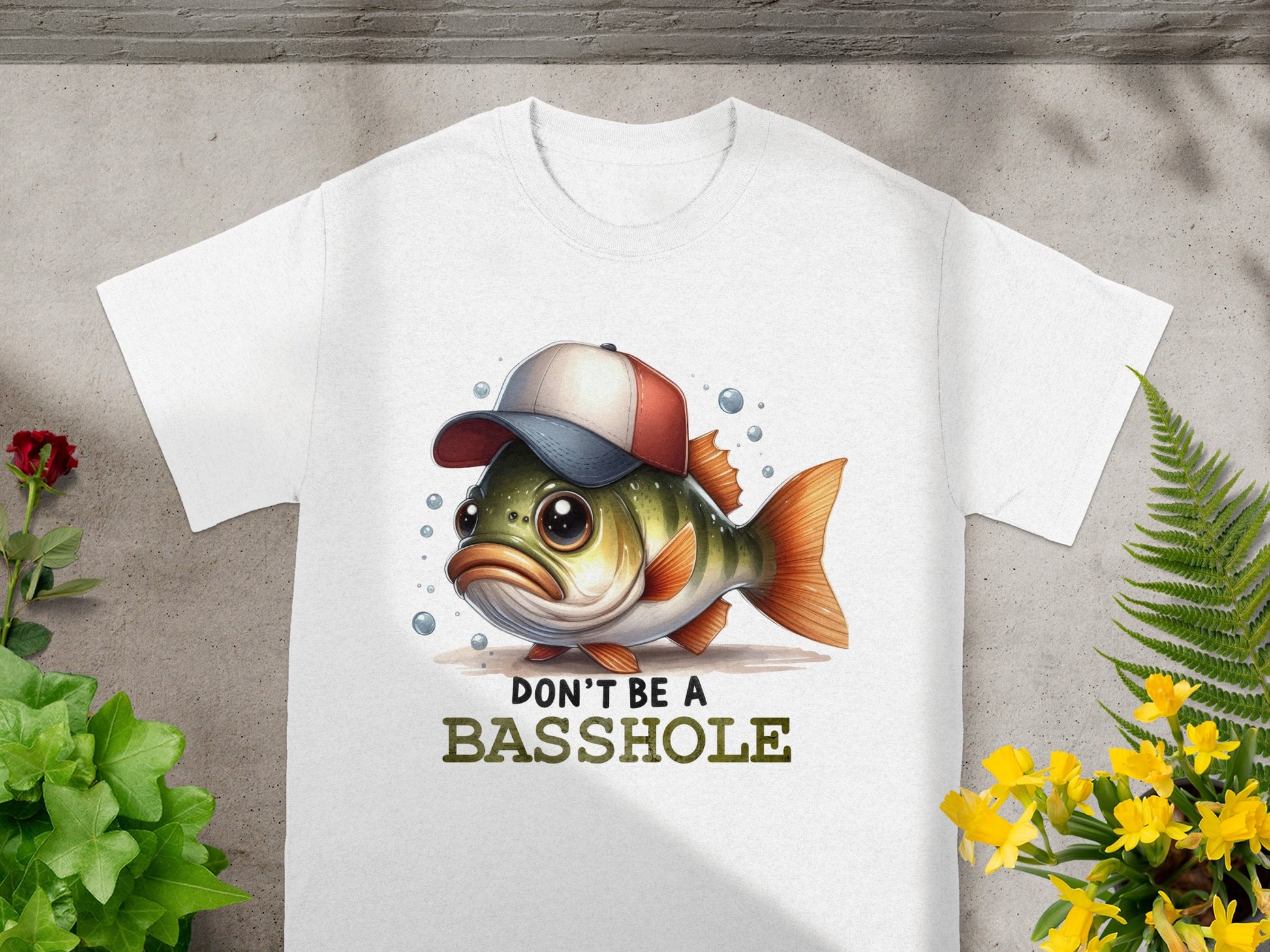 Don't Be A Basshole Funny Fishing T-Shirt