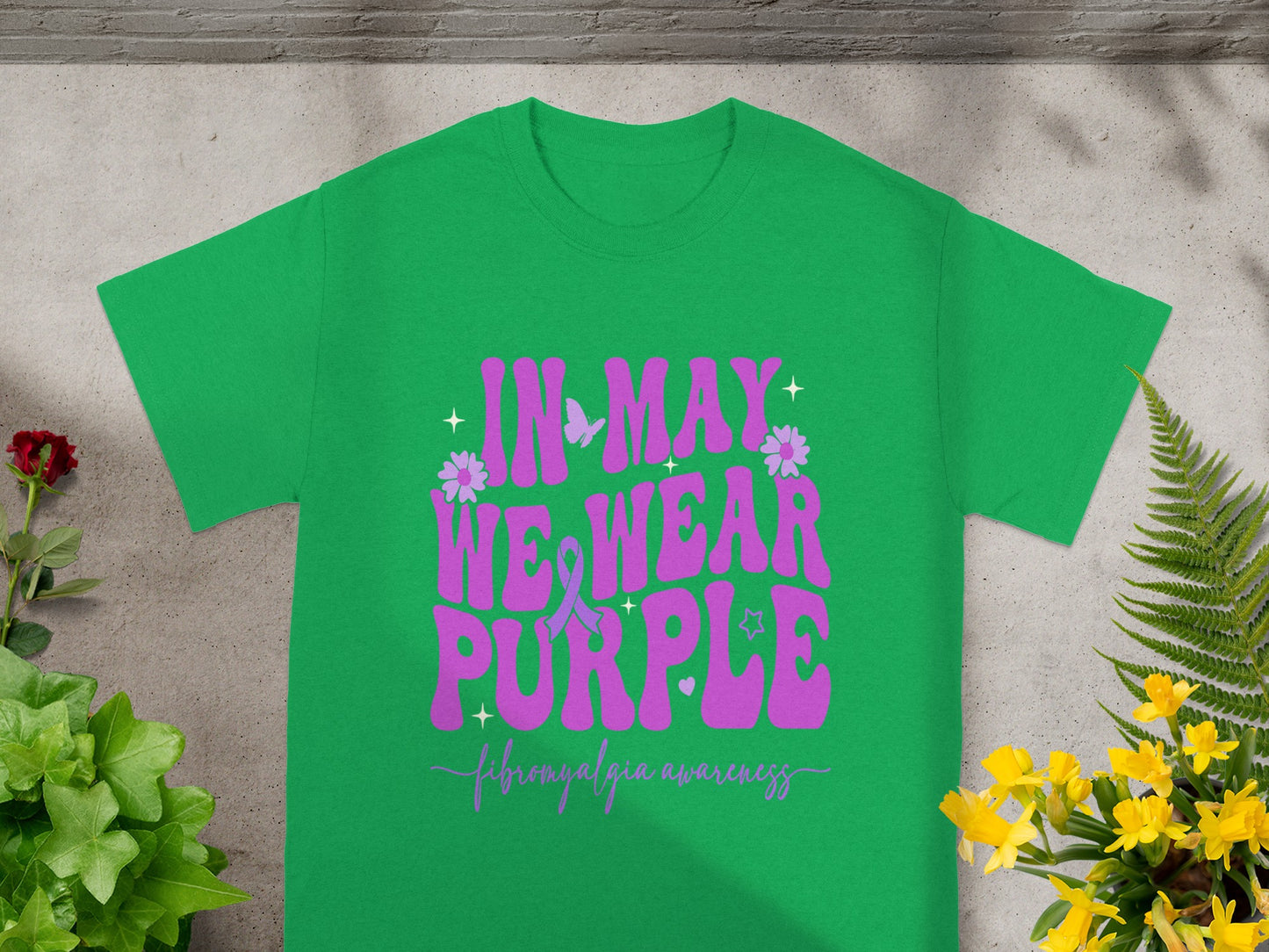 Fibromyalgia Awareness In May We Wear Purple Shirt