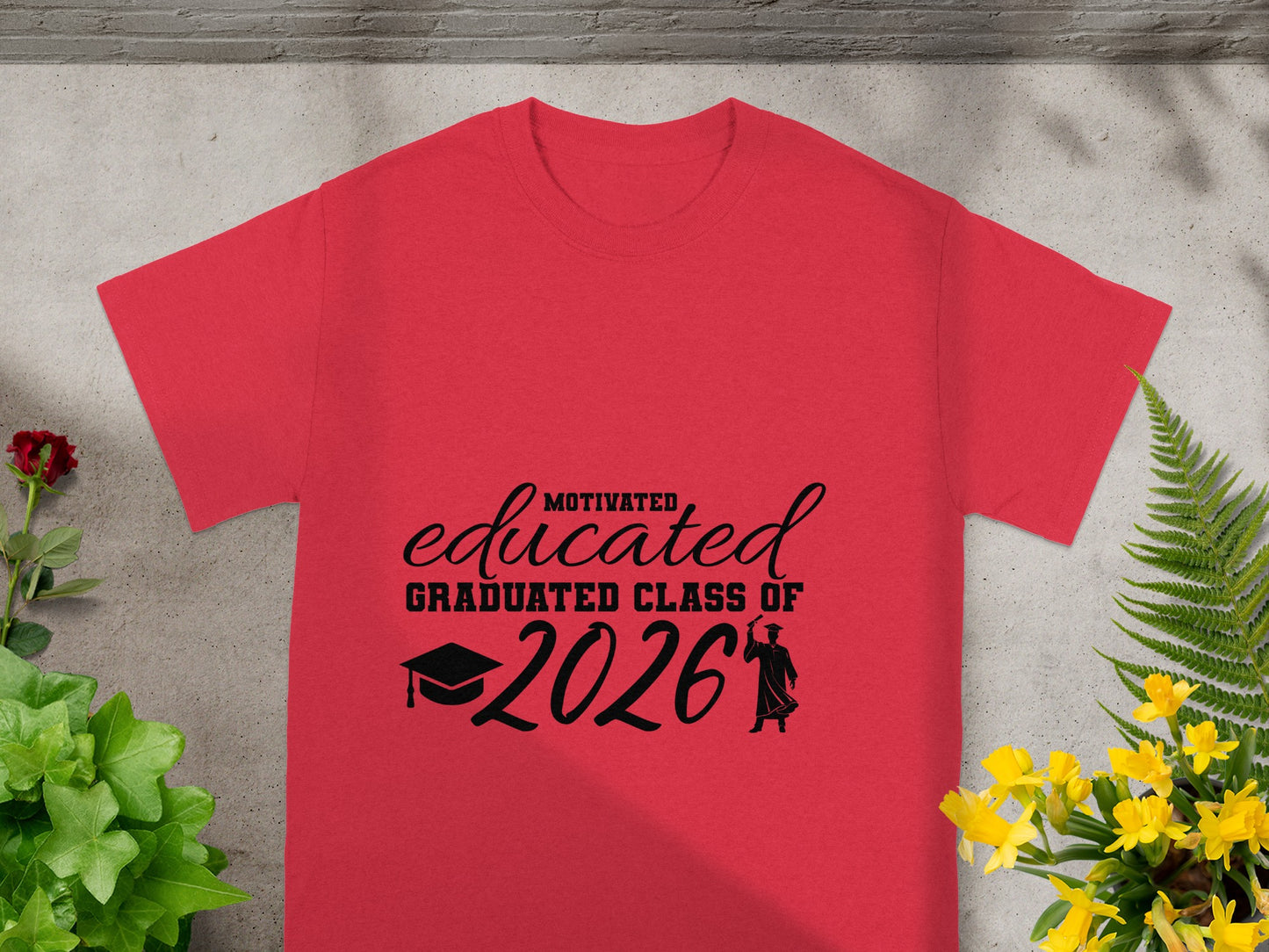 Motivated Educated Graduated Class of 2026 T-shirt
