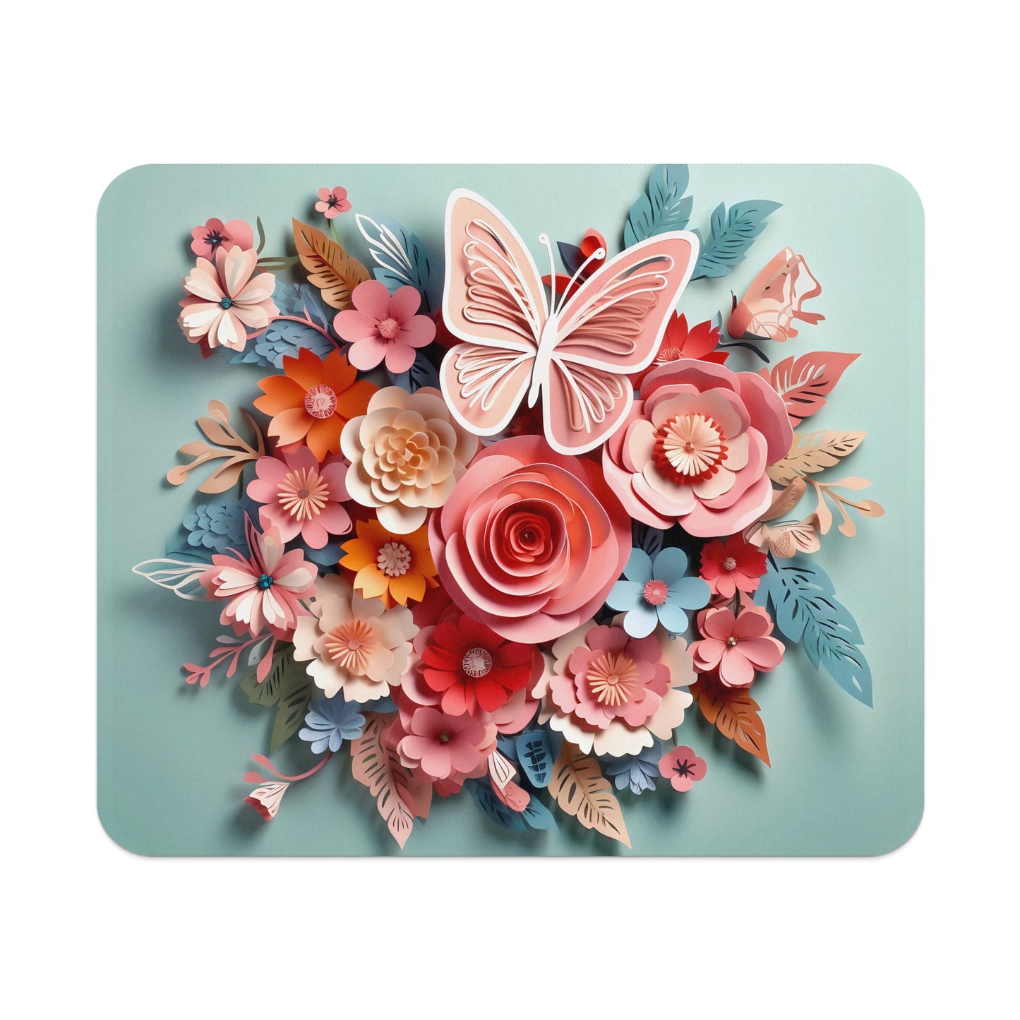 Colorful Floral Butterfly Design Art Print