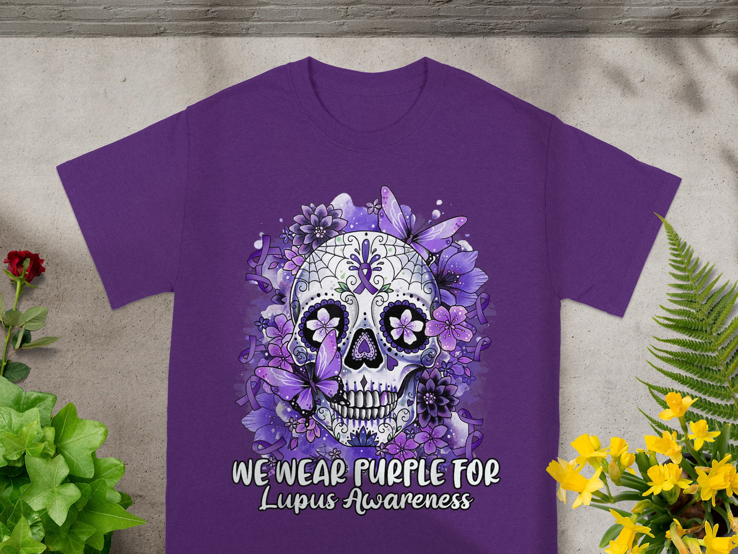 We Wear Purple for Lupus Awareness T-Shirt Product