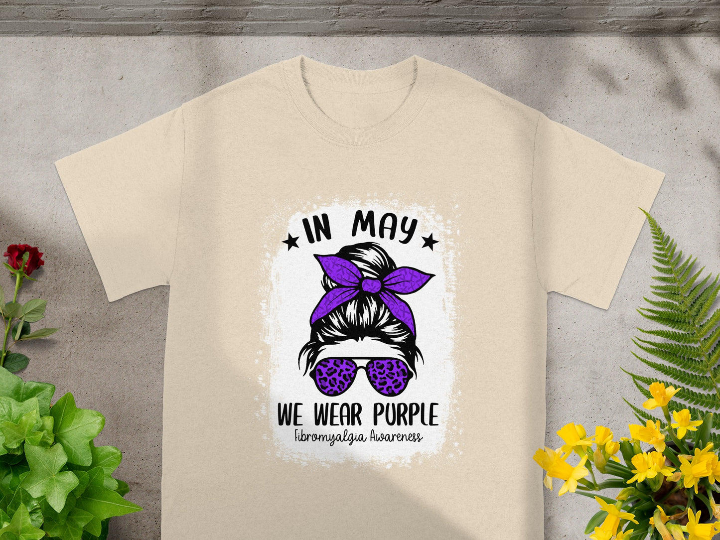In May We Wear Purple Fibromyalgia Awareness T-Shirt