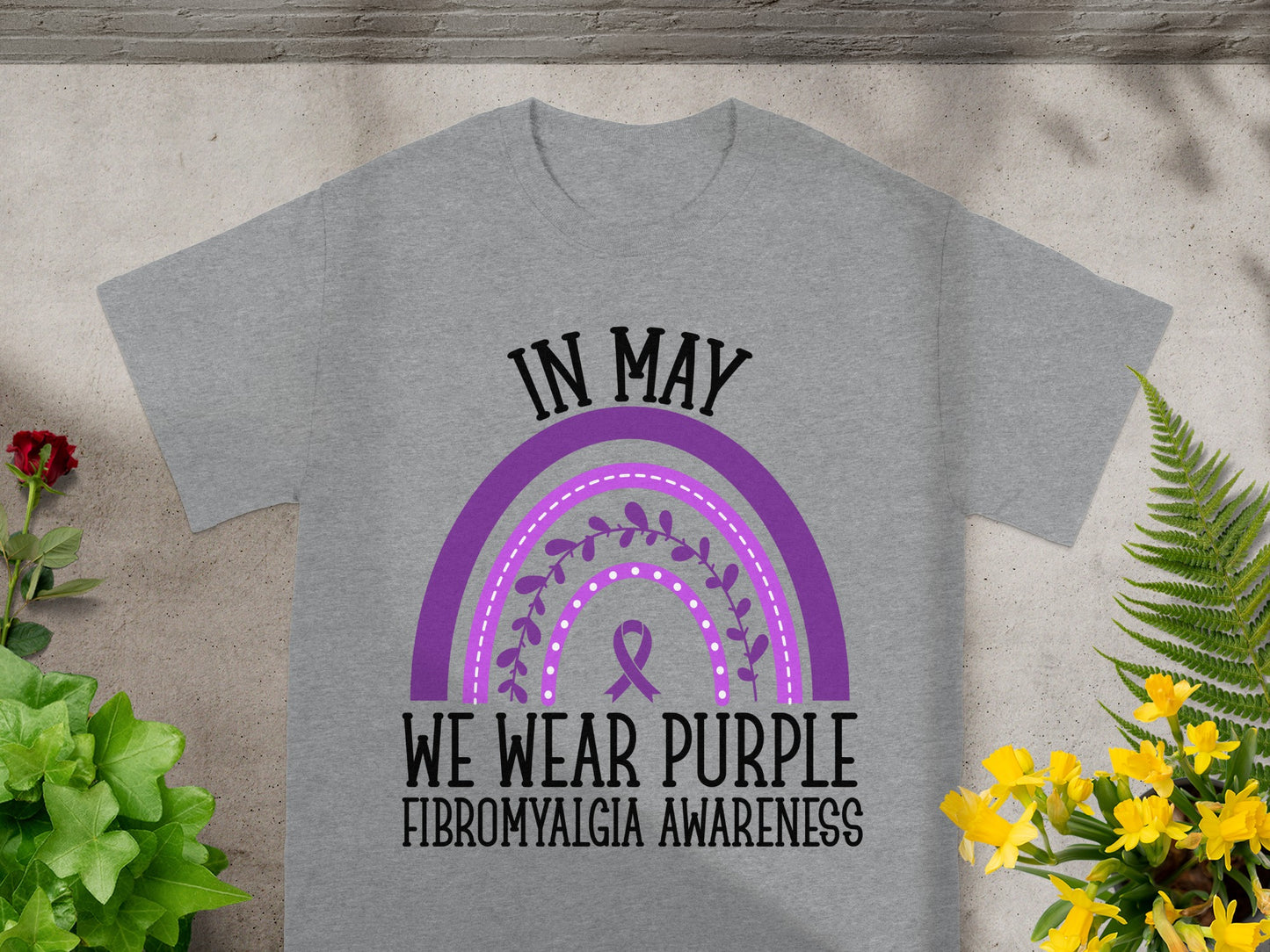 In May We Wear Purple Fibromyalgia Awareness Shirt