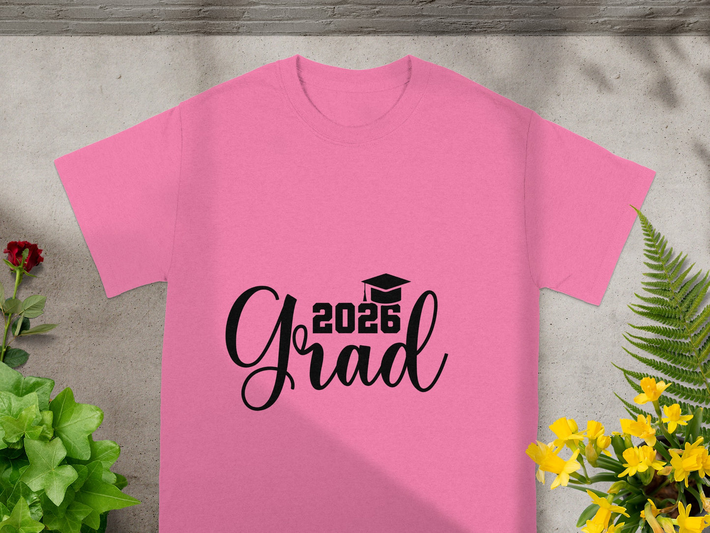 2026 Grad Pink T-Shirt Perfect Gift for Graduates