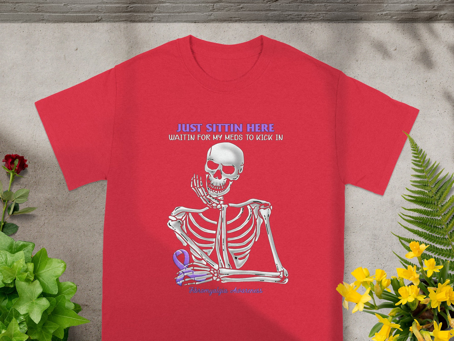 Just Sittin Here Waitin For My Meds To Kick In t-shirt