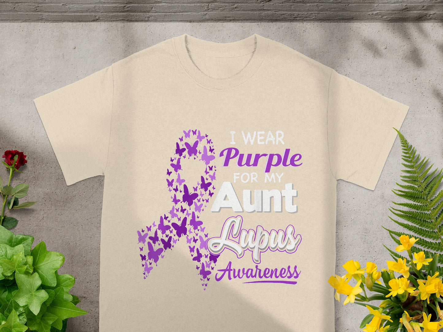 I Wear Purple for My Aunt Lupus Awareness T-shirt