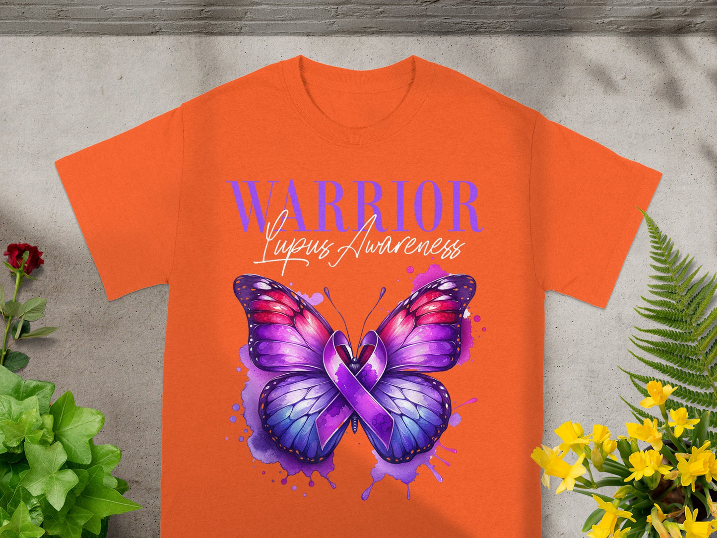 Warrior Lupus Awareness Butterfly T-shirt