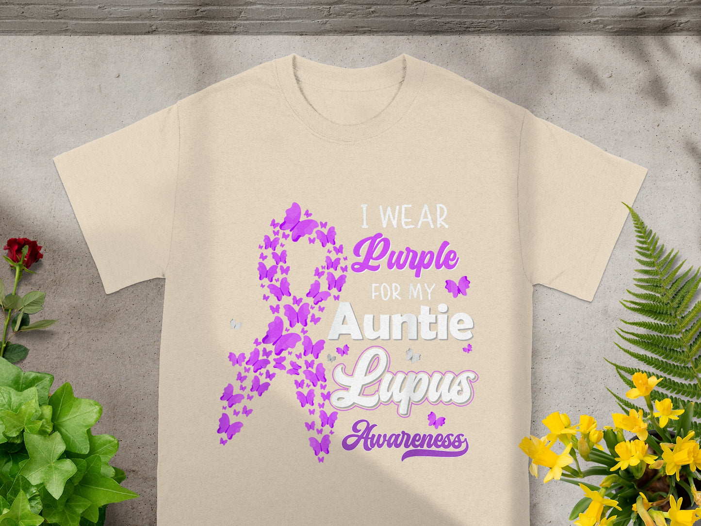 I Wear Purple For My Auntie Lupus Awareness Shirt